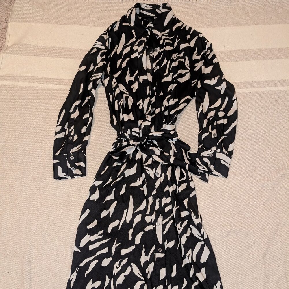 Banana Republic Factory Tie-Waist Maxi Shirt Dress